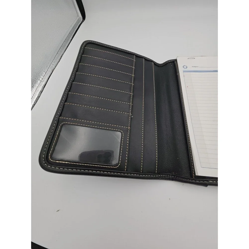FranklinCovey Classic Size Black Portfolio Padfolio Organizer Notepad Holder
